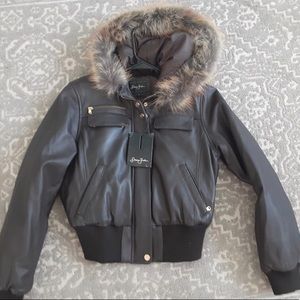 Sean John leather coat